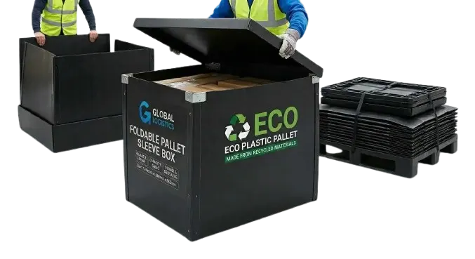 Foldable Plastic Pallet Sleeve Box